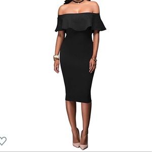 Little black midi dress